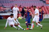 Lionel Messi in action against Real Madrid at the weekend